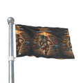 Aztec Warrior Double-Sided Decorative Flag — 'One Warrior, One Nation' 2026 Tribal Art