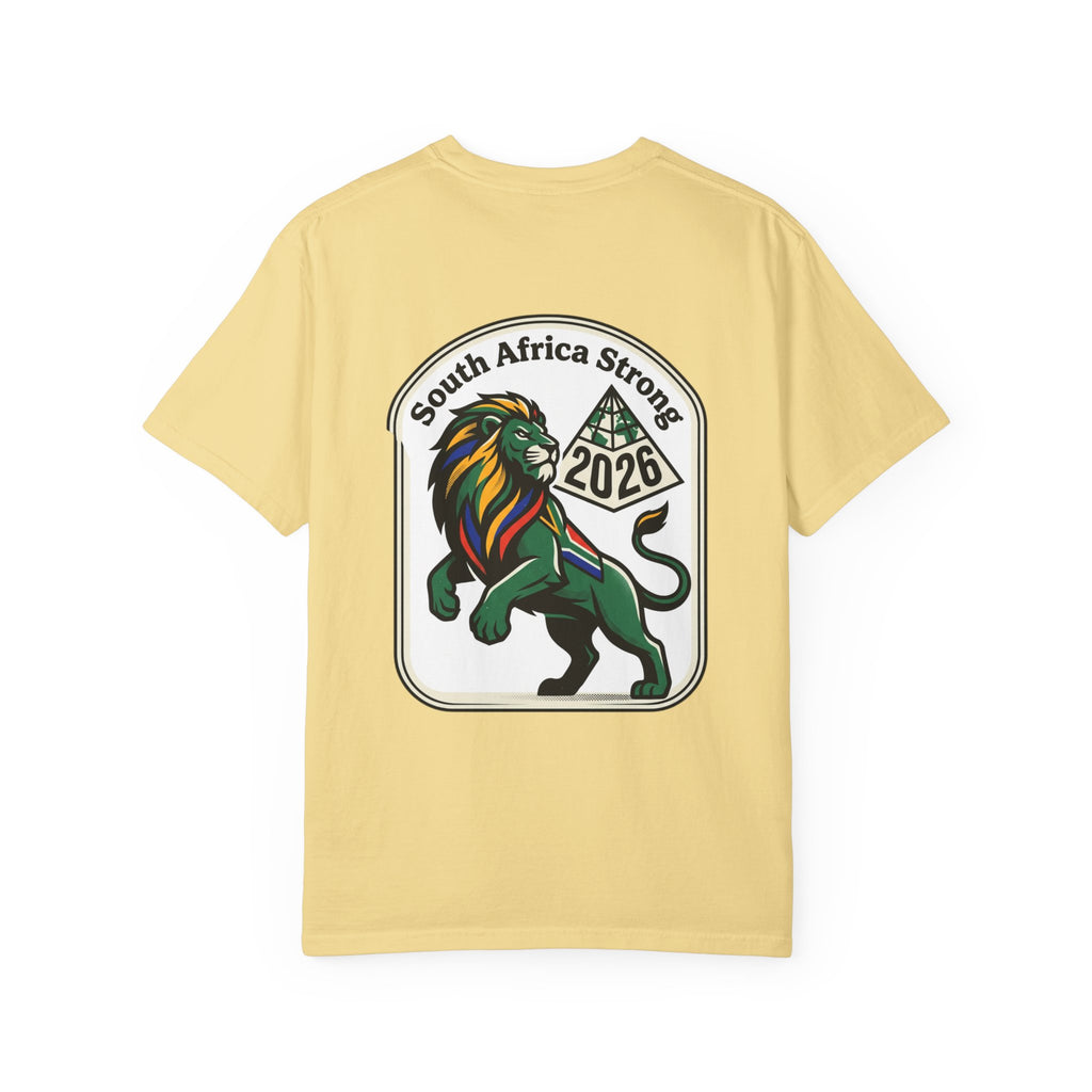 South Africa Strong Lion 2026 T-Shirt | Retro Pride Patch