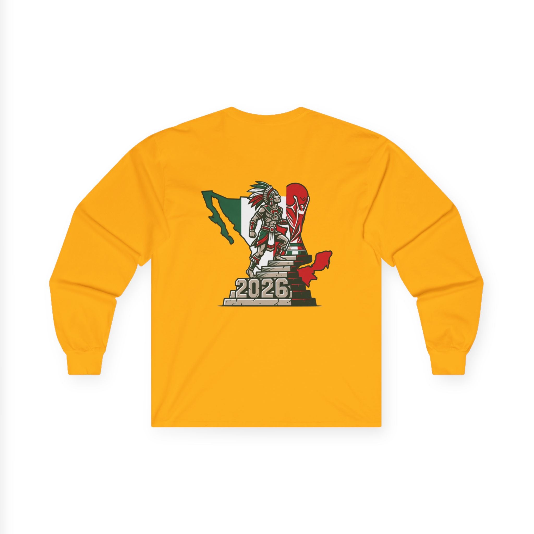Long Sleeve Tee — Mexico 2026 Soccer Fan Graphic