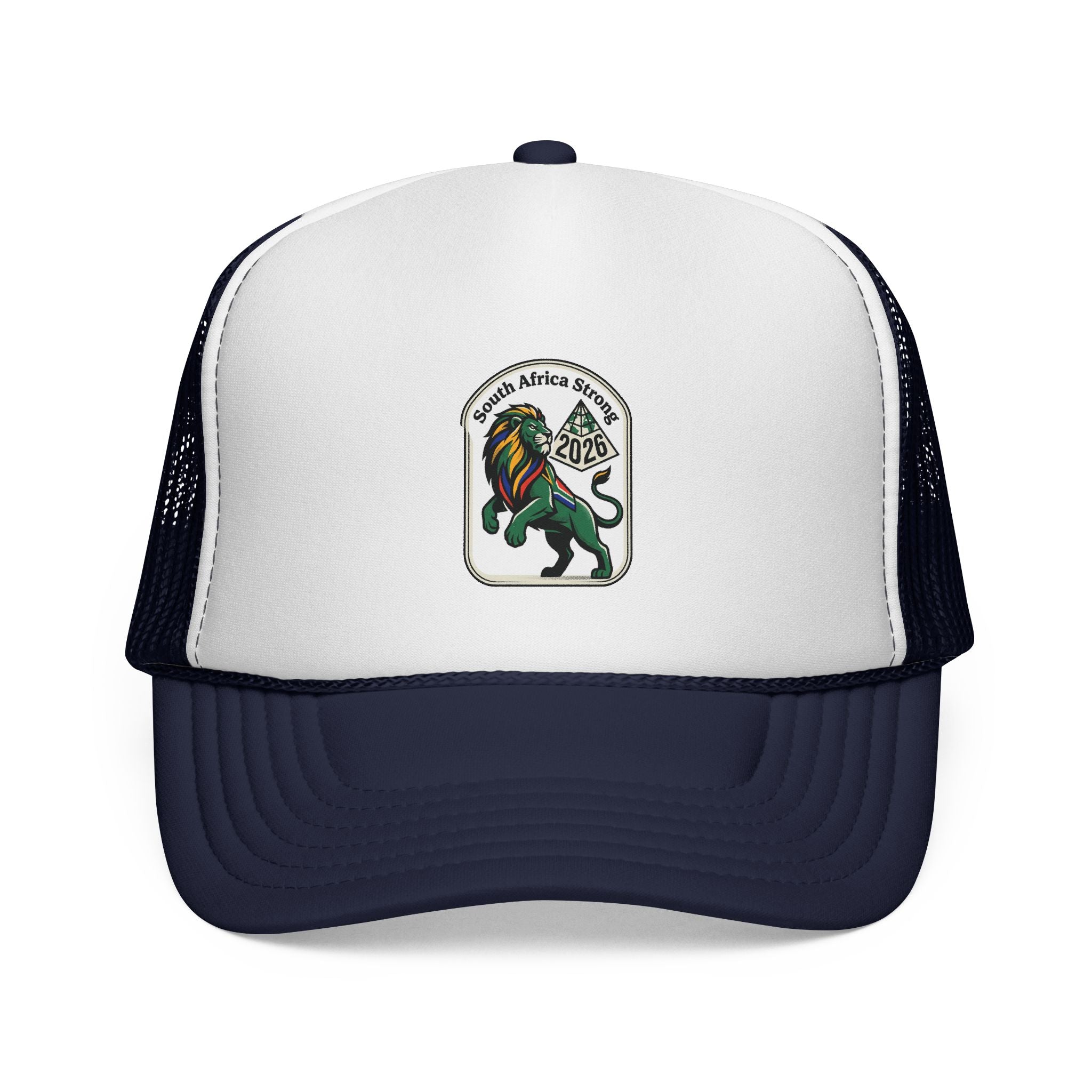 Rasta Lion Patch Trucker Cap | Reggae Lion Mesh Hat