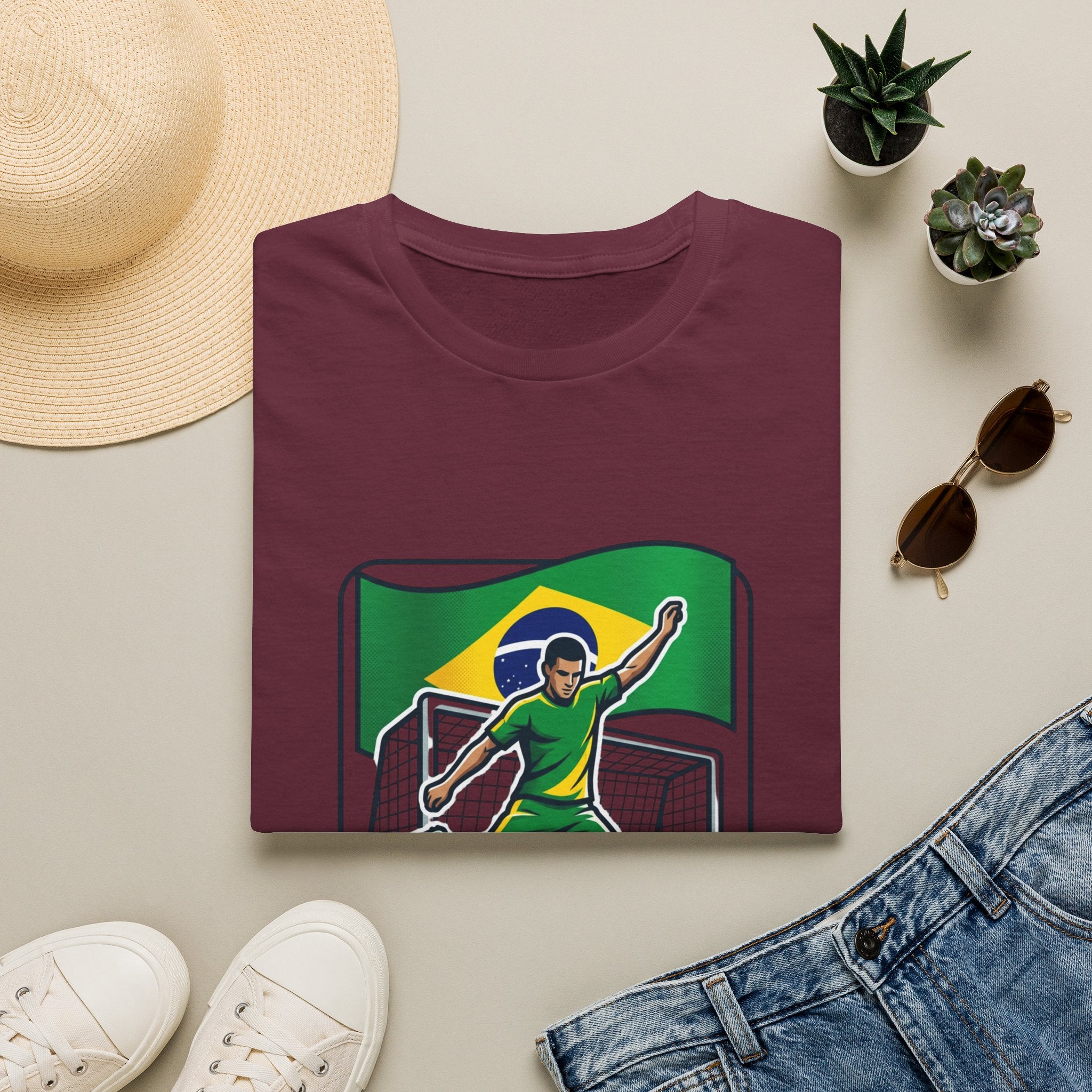Brazil Soccer Goalie T-Shirt | Brazil Flag Football 2026 Jersey