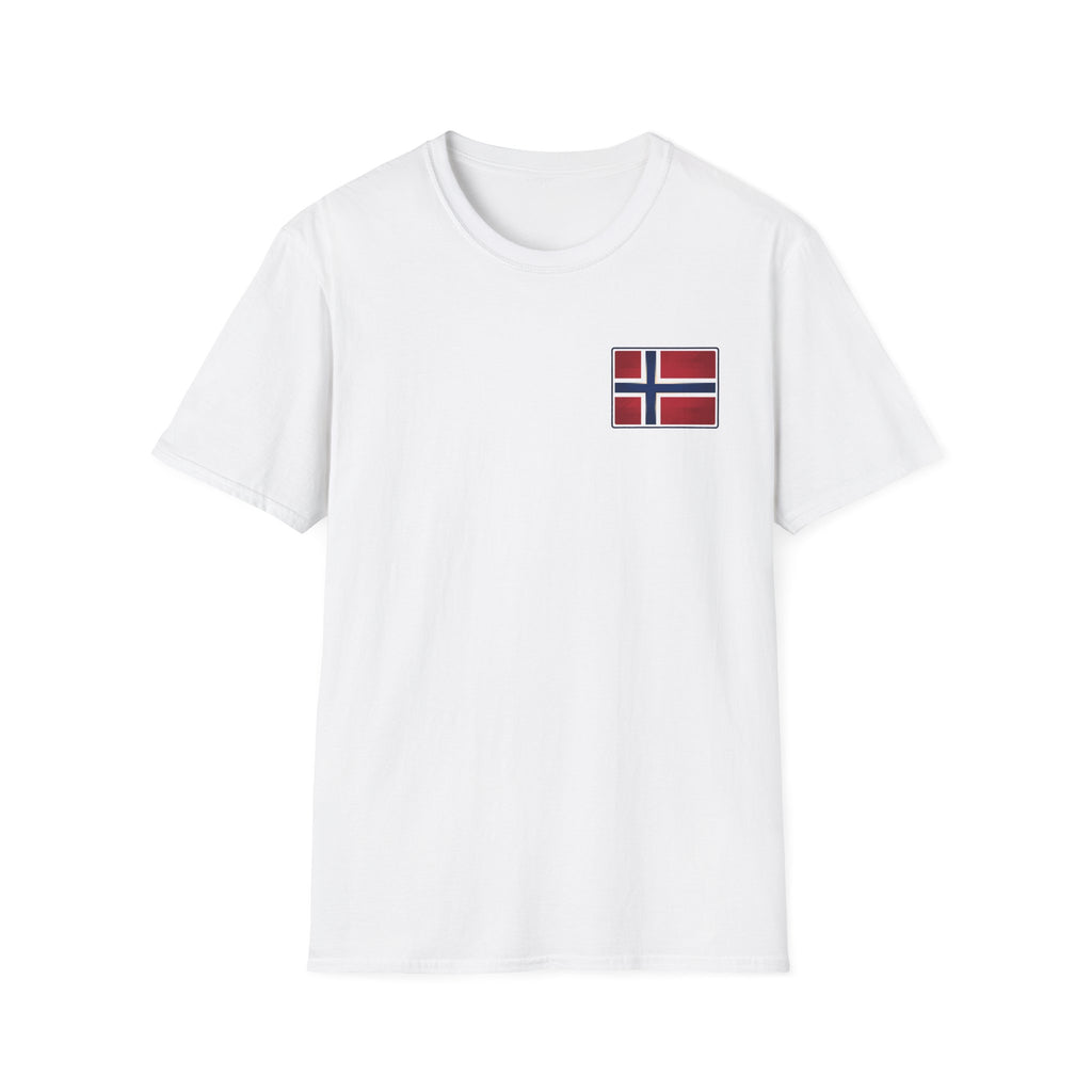 Norway Flag Chest Pocket T‑Shirt — Minimal Scandinavian Pride Tee