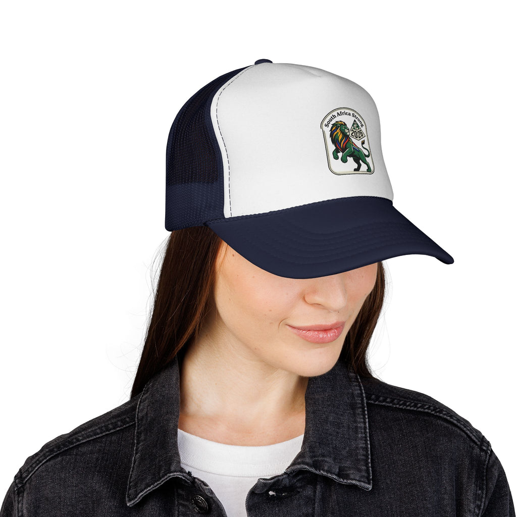 Rasta Lion Patch Trucker Cap | Reggae Lion Mesh Hat