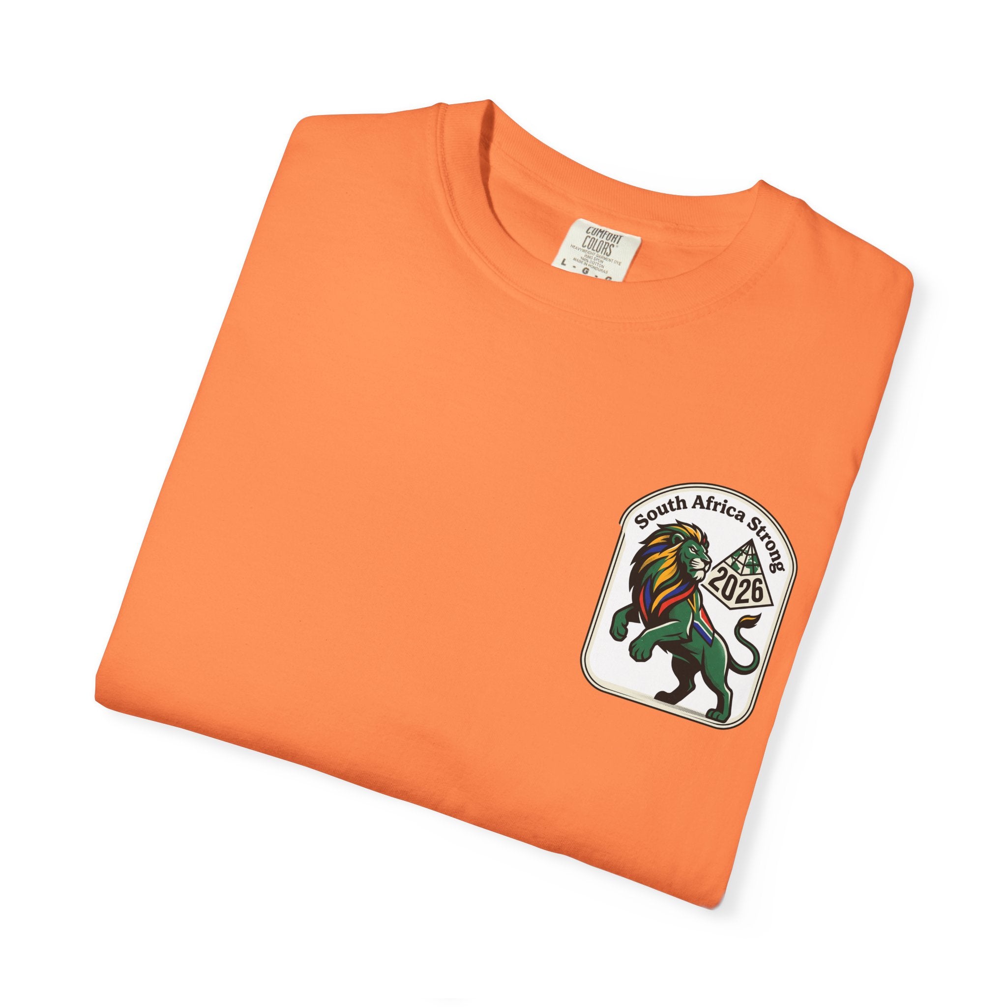 South Africa Strong Lion 2026 T-Shirt | Retro Pride Patch
