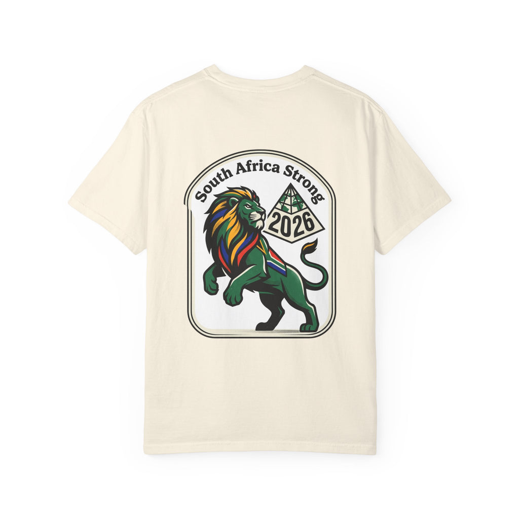 South Africa Strong Lion 2026 T-Shirt | Retro Pride Patch