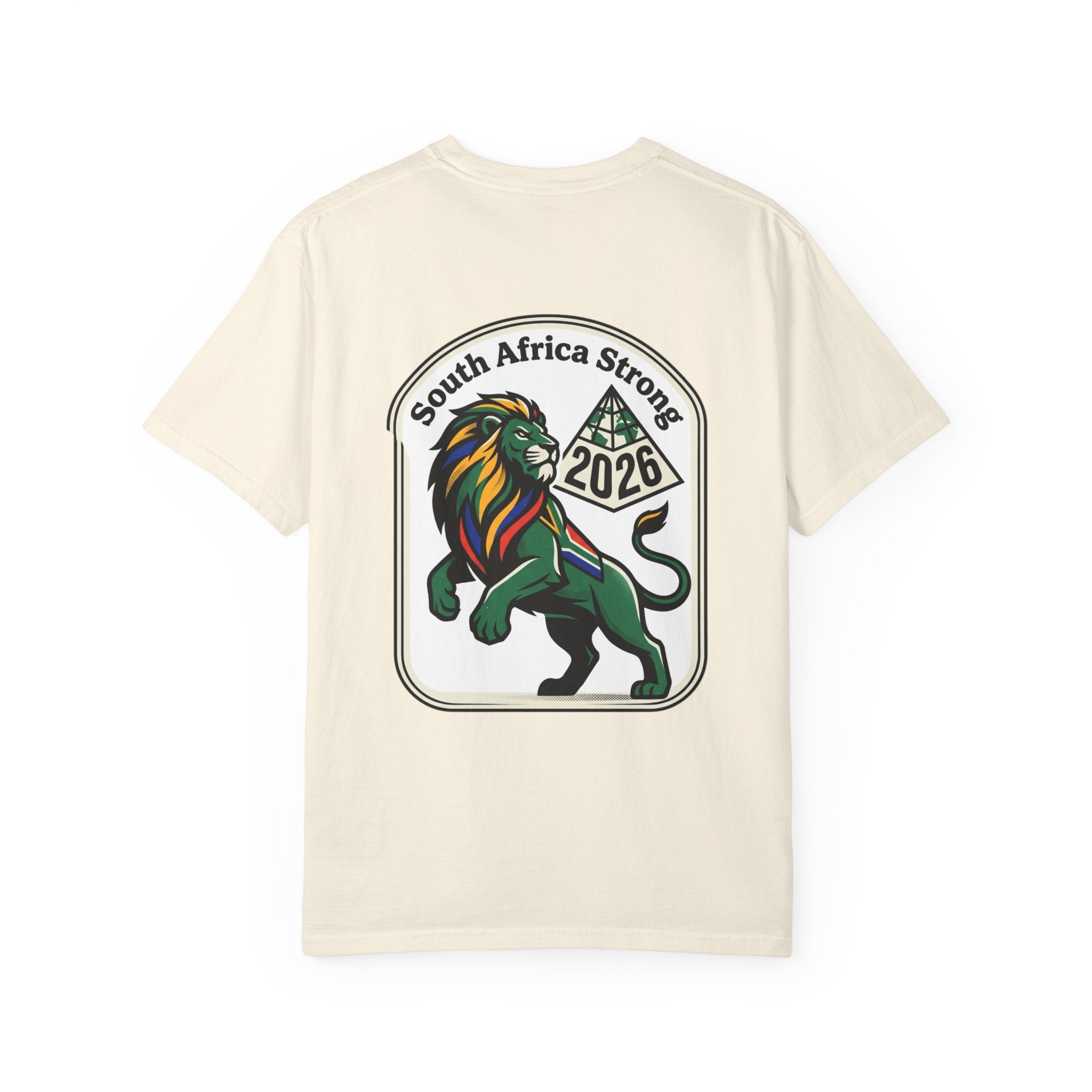 South Africa Strong Lion 2026 T-Shirt | Retro Pride Patch