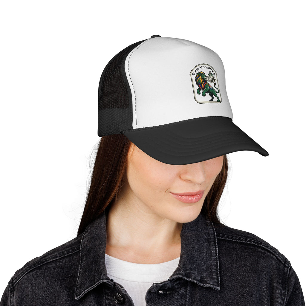 Rasta Lion Patch Trucker Cap | Reggae Lion Mesh Hat