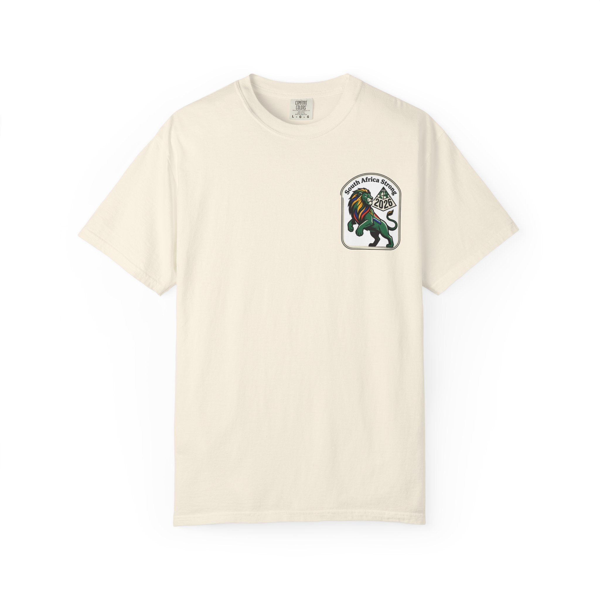South Africa Strong Lion 2026 T-Shirt | Retro Pride Patch