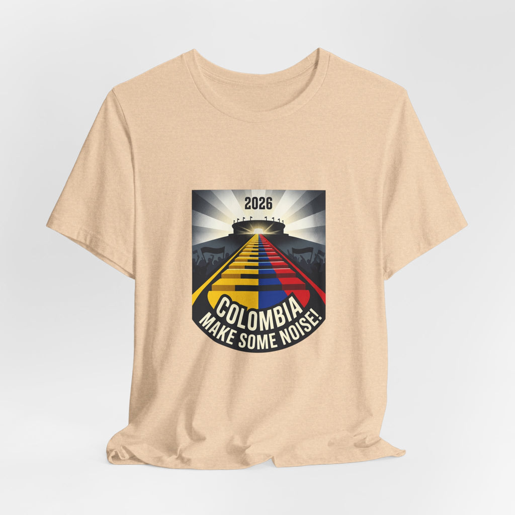 Colombia Make Some Noise 2026 Tee | Colombian Flag Road Graphic T-Shirt