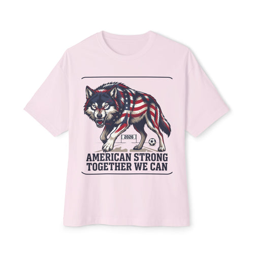 American Flag Wolf Together We Can Tee | Patriotic Shirt