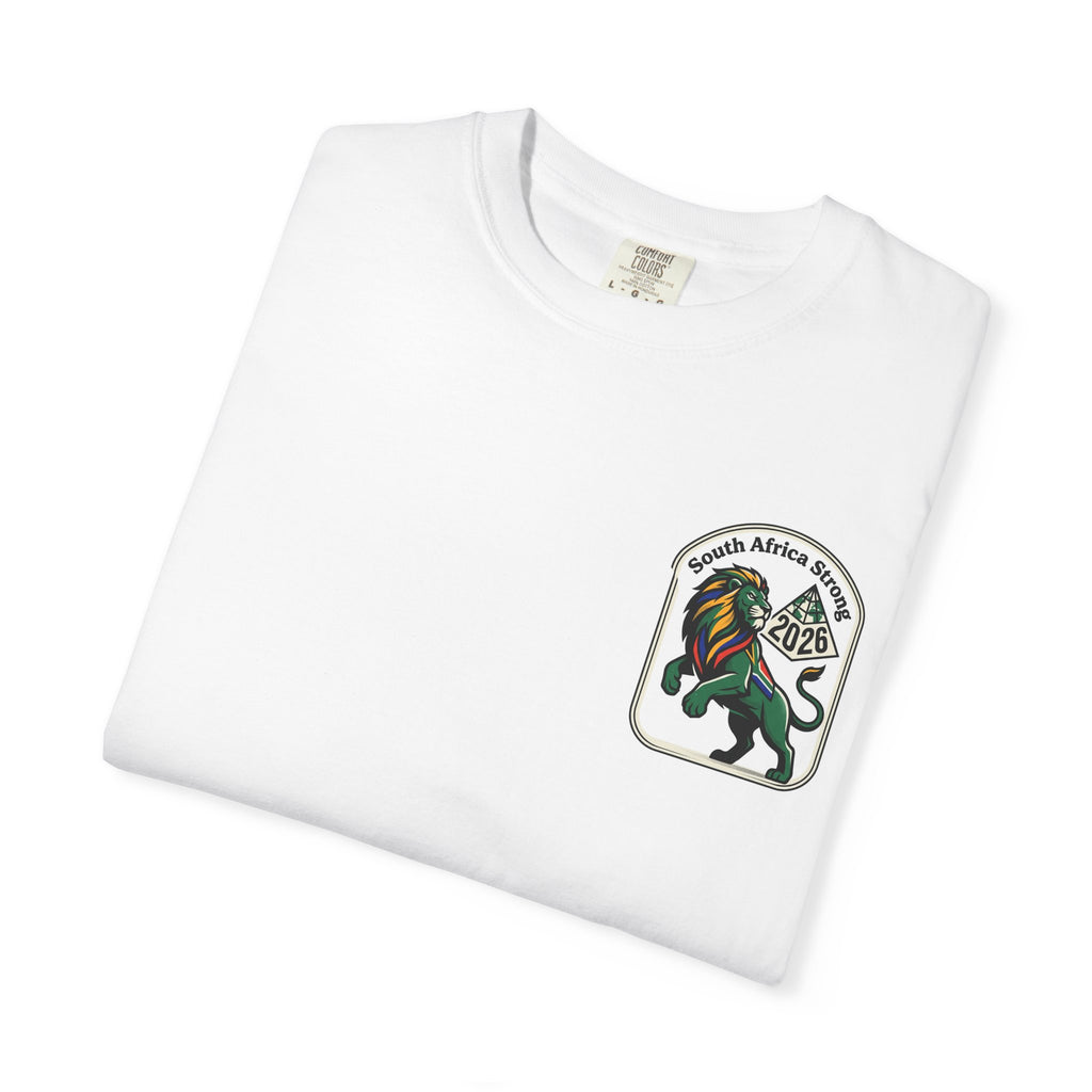 South Africa Strong Lion 2026 T-Shirt | Retro Pride Patch