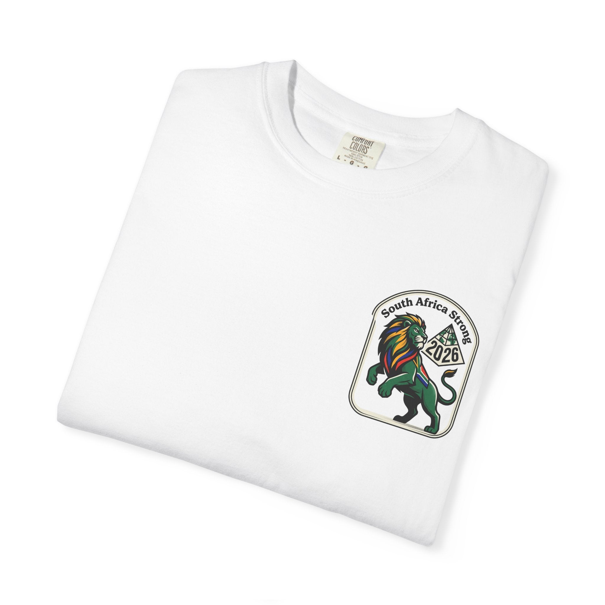 South Africa Strong Lion 2026 T-Shirt | Retro Pride Patch