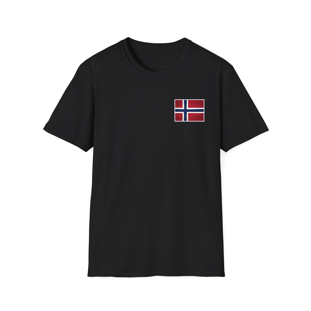 Norway Flag Chest Pocket T‑Shirt — Minimal Scandinavian Pride Tee