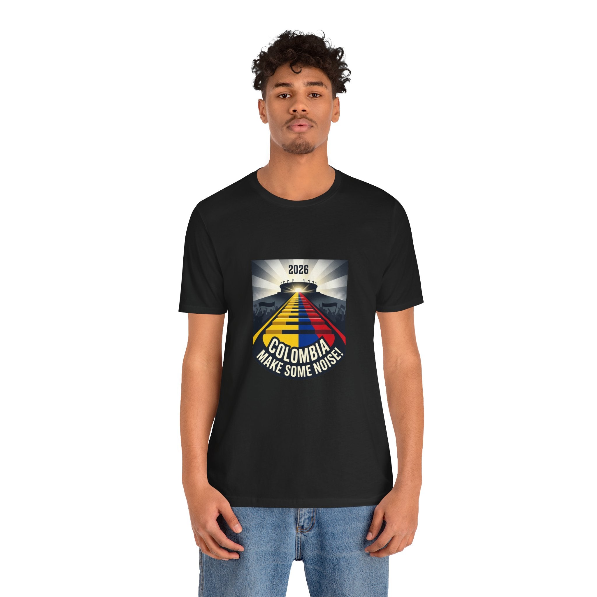 Colombia Make Some Noise 2026 Tee | Colombian Flag Road Graphic T-Shirt