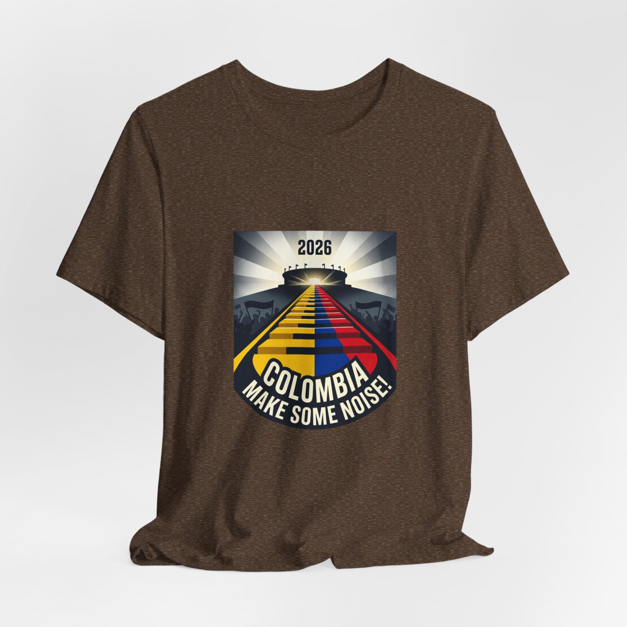 Colombia Make Some Noise 2026 Tee | Colombian Flag Road Graphic T-Shirt