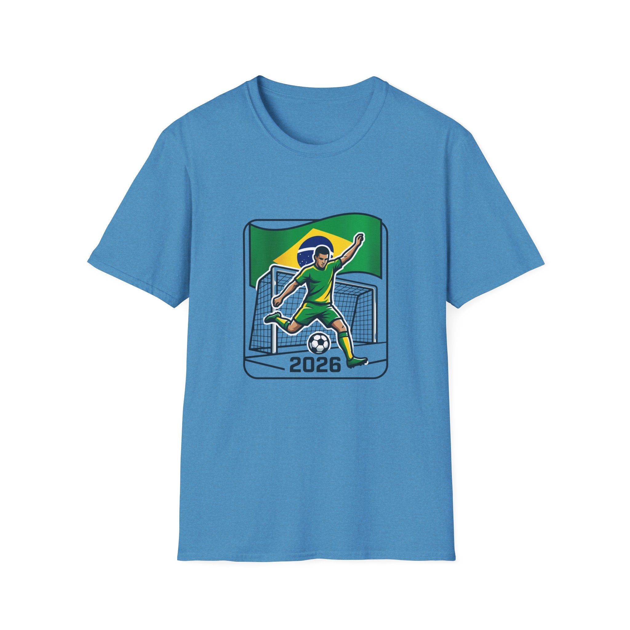 Brazil Soccer Goalie T-Shirt | Brazil Flag Football 2026 Jersey