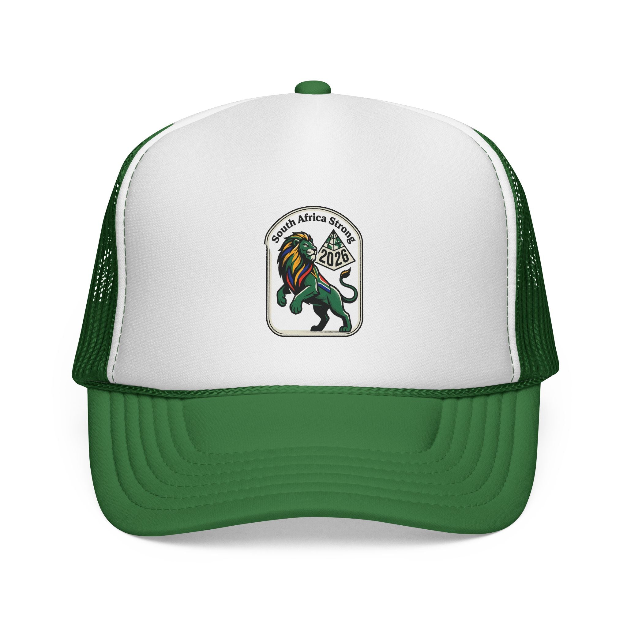 Rasta Lion Patch Trucker Cap | Reggae Lion Mesh Hat