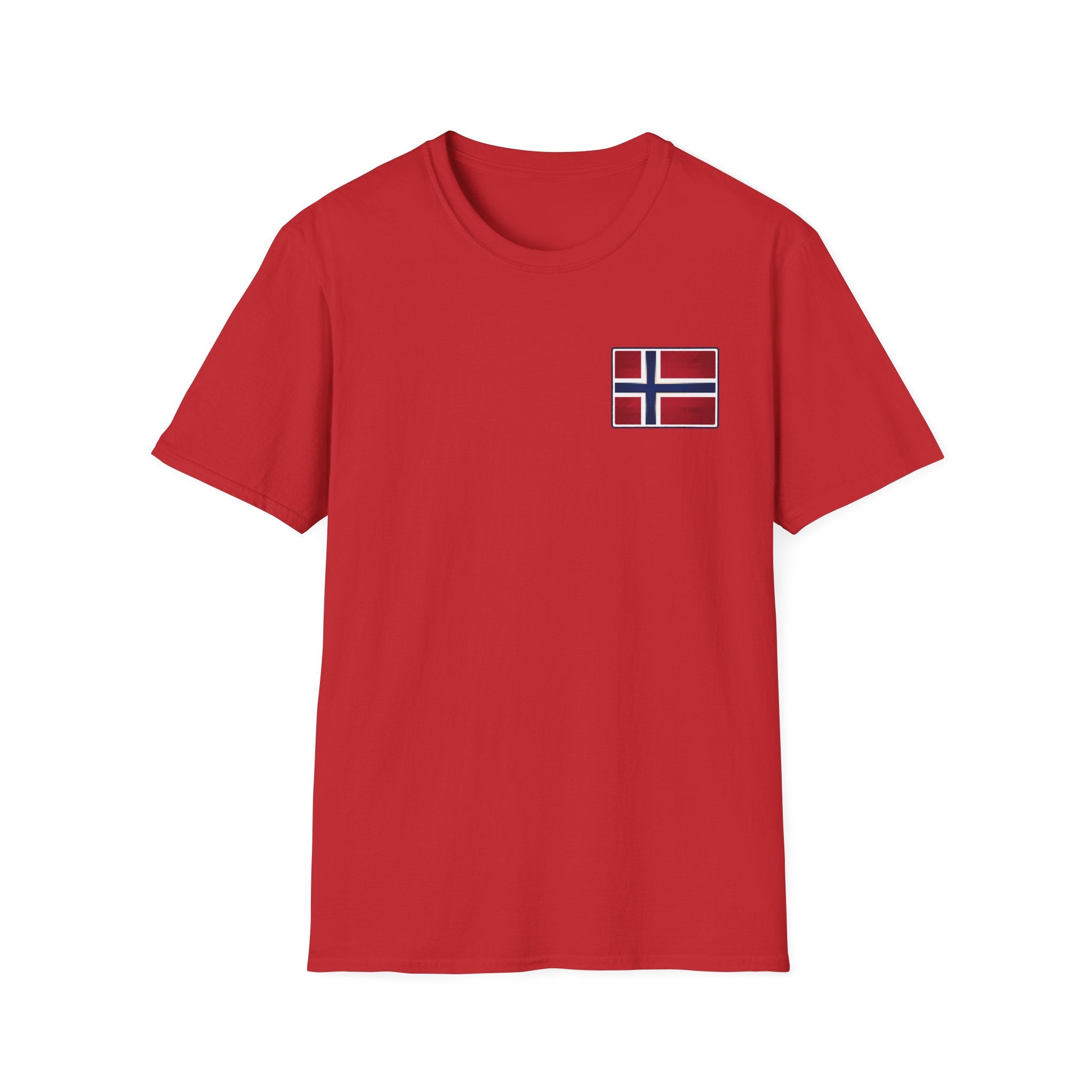 Norway Flag Chest Pocket T‑Shirt — Minimal Scandinavian Pride Tee