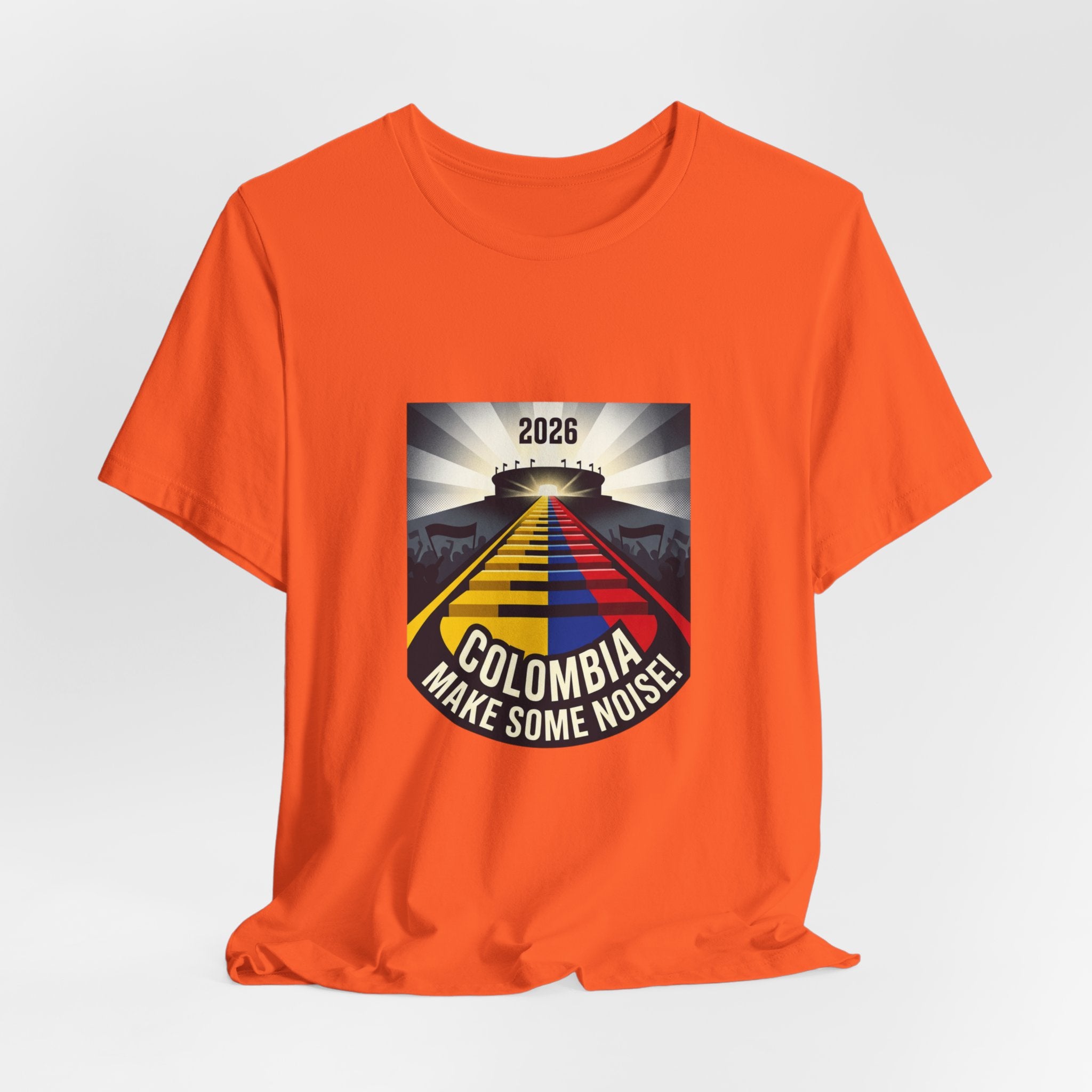 Colombia Make Some Noise 2026 Tee | Colombian Flag Road Graphic T-Shirt
