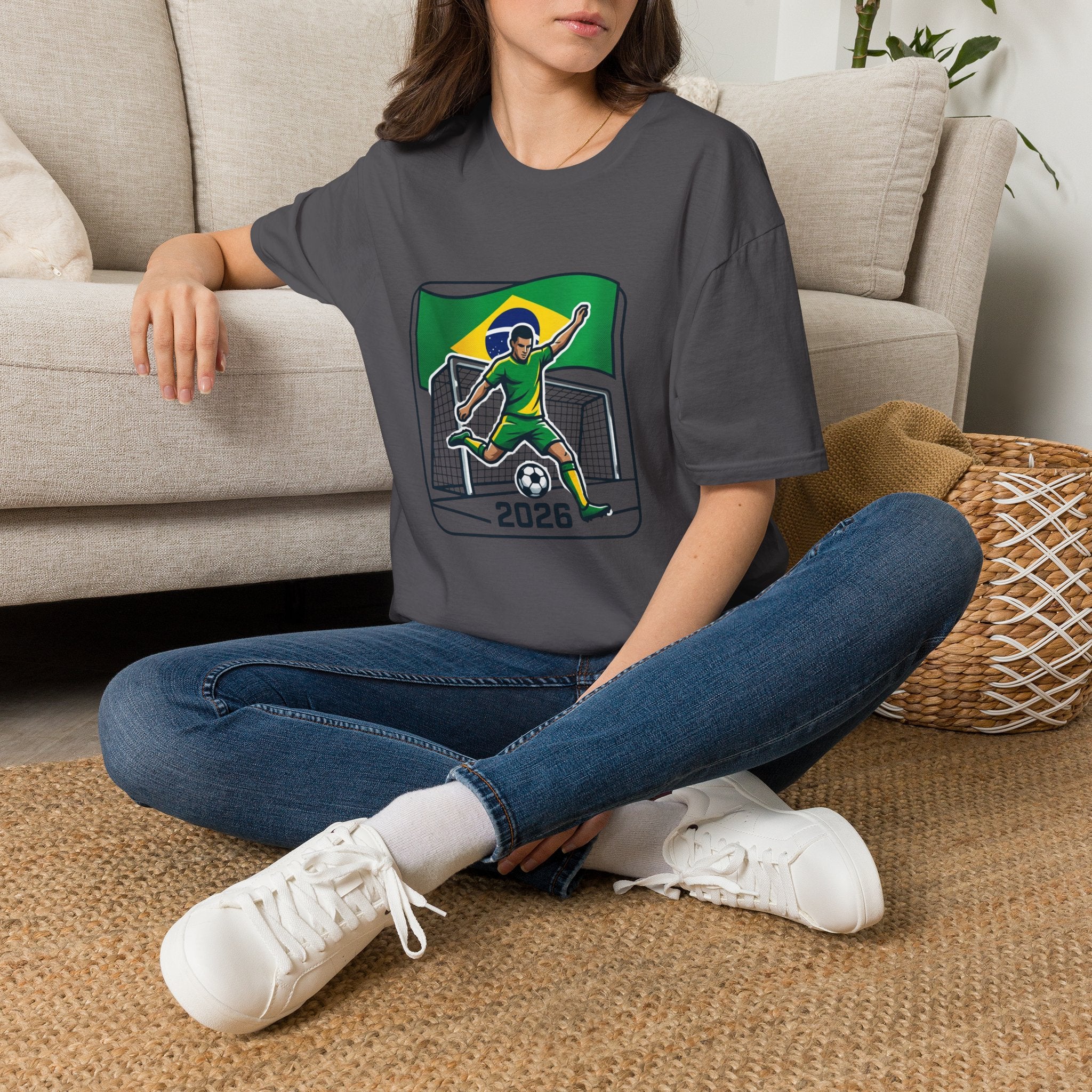 Brazil Soccer Goalie T-Shirt | Brazil Flag Football 2026 Jersey