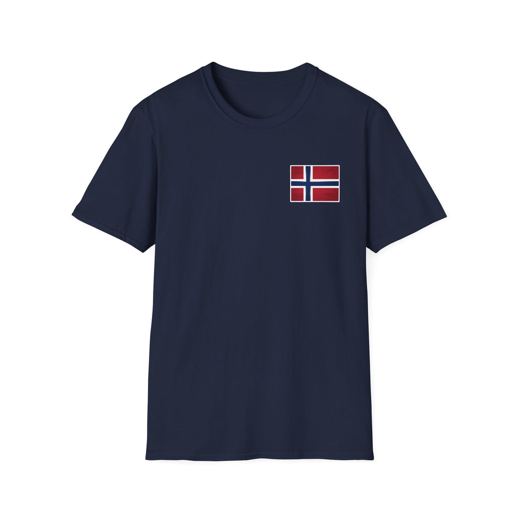 Norway Flag Chest Pocket T‑Shirt — Minimal Scandinavian Pride Tee
