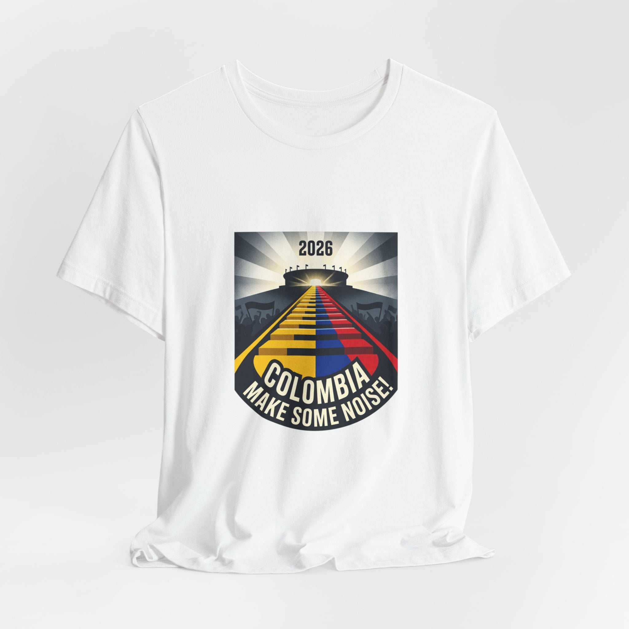 Colombia Make Some Noise 2026 Tee | Colombian Flag Road Graphic T-Shirt