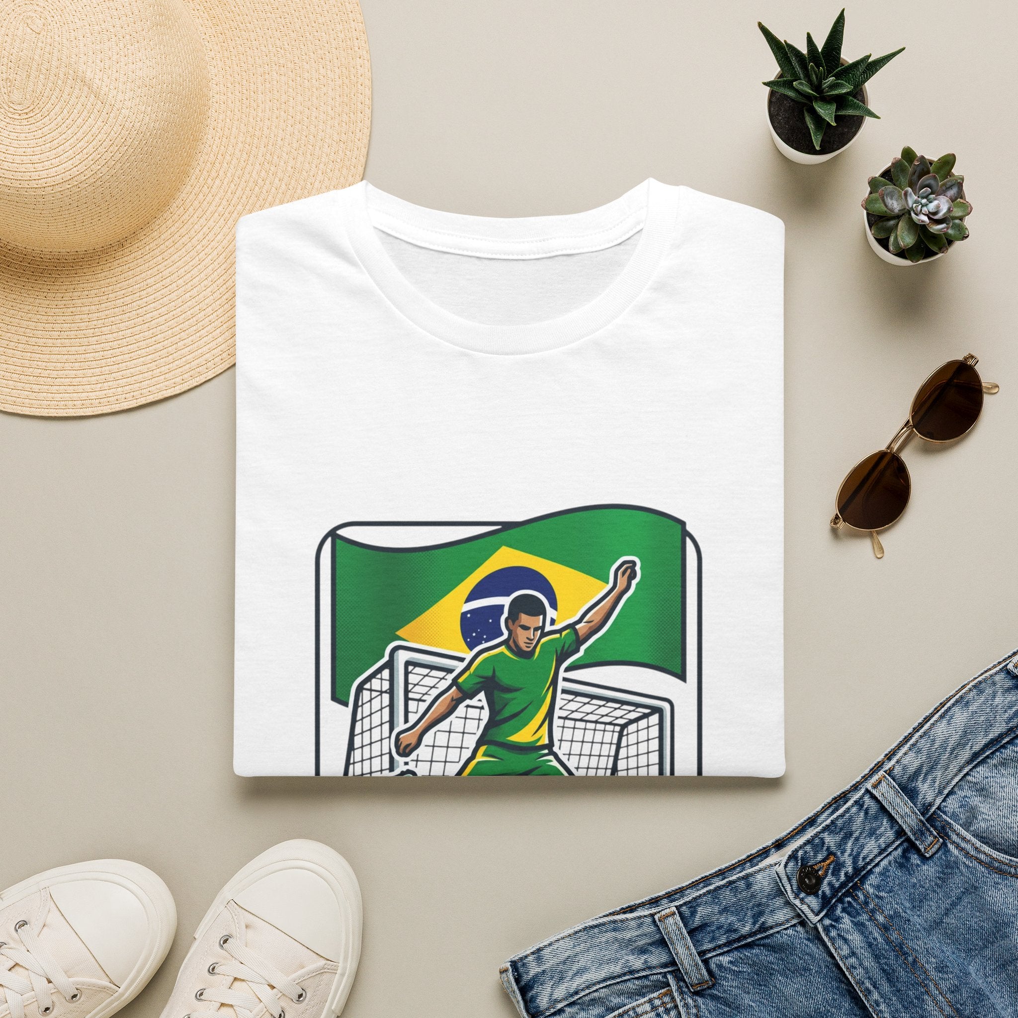 Brazil Soccer Goalie T-Shirt | Brazil Flag Football 2026 Jersey