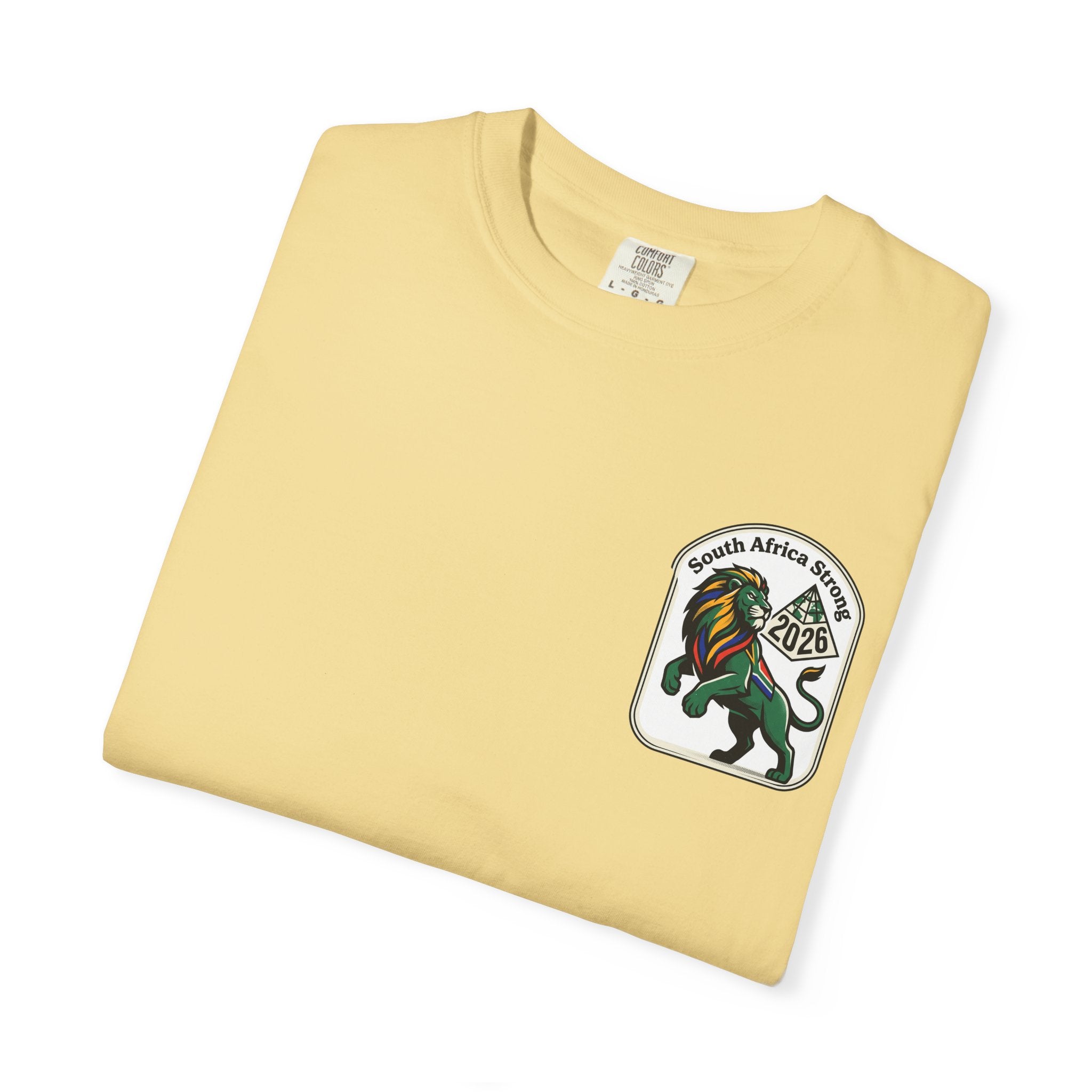 South Africa Strong Lion 2026 T-Shirt | Retro Pride Patch