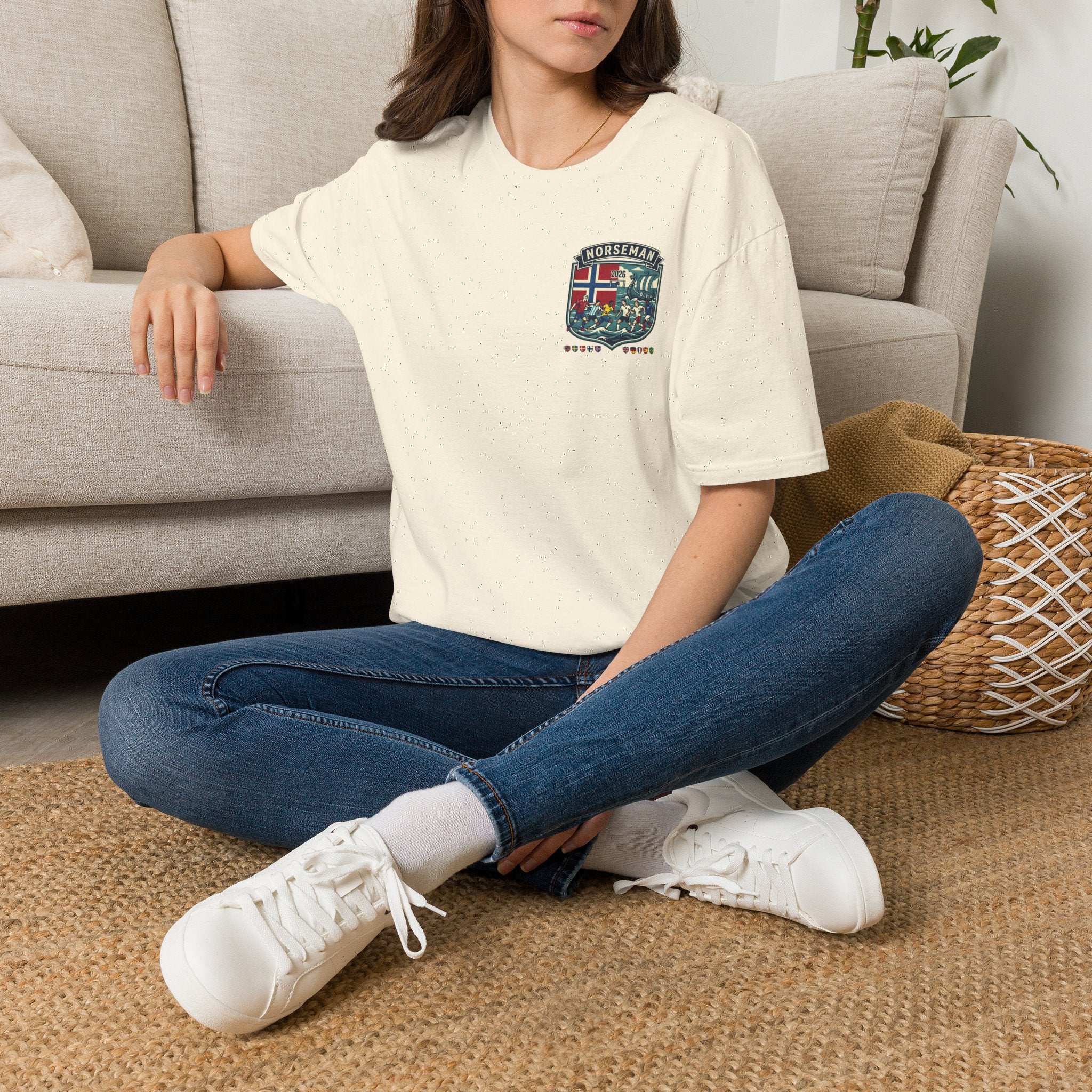 Norseman Shield T-Shirt — Norwegian Crest Graphic Tee