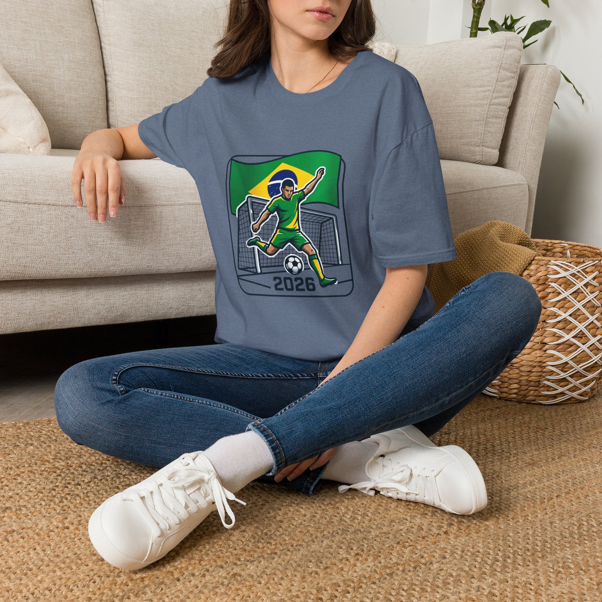 Brazil Soccer Goalie T-Shirt | Brazil Flag Football 2026 Jersey